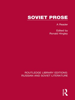 cover image of Soviet Prose